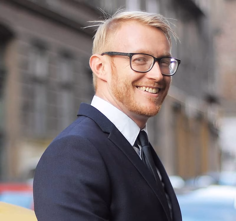 Man with Glasses Smiling Man with Glasses Smiling